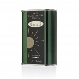 N. 20 Extra Virgin Olive Oil  TINS 0,250 LT  100% ITALIANO Production  2023-24 | Frantoio Cacioli